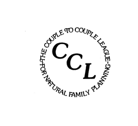 CCL THE COUPLE TO COUPLE LEAGUE FOR NATURAL FAMILY PLANNING logo