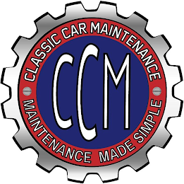 CCM CLASSIC CAR MAINTENANCE MAINTENANCE MADE SIMPLE logo