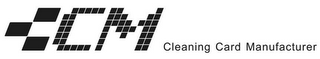 CCM CLEANING CARD MANUFACTURER logo