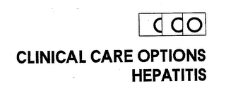CCO CLINICAL CARE OPTIONS HEPATITIS logo