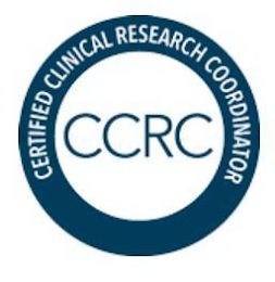 CCRC CERTIFIED CLINICAL RESEARCH COORDINATOR logo