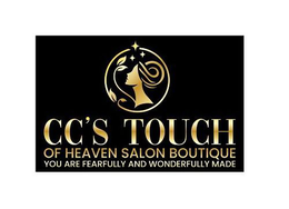 CC'S TOUCH OF HEAVEN SALON BOUTIQUE YOU ARE FEARFULLY AND WONDERFULLY MADE logo