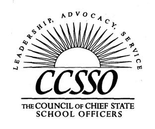 CCSSO THE COUNCIL OF CHIEF STATE SCHOOL OFFICERS LEADERSHIP, ADVOCACY, SERVICE logo