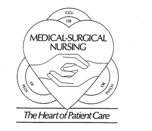 CCU OB MEDICAL-SURGICAL NURSING ER OR PEDS PSYCH THE HEART OF PATIENT CARE logo