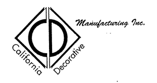 CD CALIFORNIA DECORATIVE MANUFACTURING INC. logo