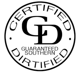 CD CERTIFIED DIRTIFIED GUARANTEED SOUTHERN ESTABLISHED 2008 logo