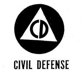 CD CIVIL DEFENSE logo
