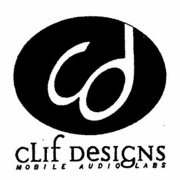 CD CLIF DESIGNS MOBILE AUDIO LABS logo