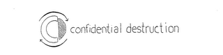 CD CONFIDENTIAL DESTRUCTION logo