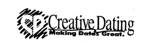 CD CREATIVE DATING MAKING DATES GREAT. logo