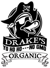 CD DRAKE'S YO HO HO - - - NO GMO ORGANIC logo