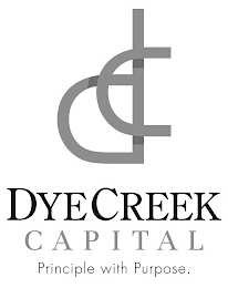 CD DYE CREEK CAPITAL PRINCIPLE WITH PURPOSE. logo