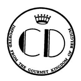 CD IMPORTED FROM THE GOURMET KINGDOM OF BELGIUM logo