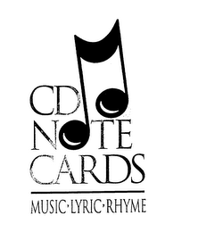 CD NOTE CARDS MUSIC-LYRIC-RHYME logo
