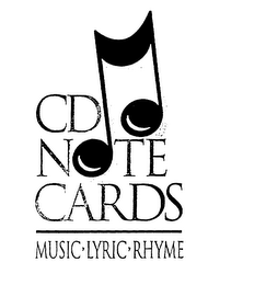 CD NOTE CARDS MUSIC LYRIC RHYME logo