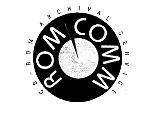 CD-ROM ARCHIVAL SERVICE ROM-COMM logo