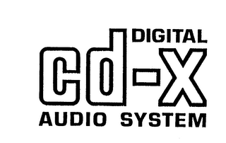 CD-X DIGITAL AUDIO SYSTEM logo