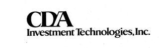 CDA INVESTMENT TECHNOLOGIES, INC. logo