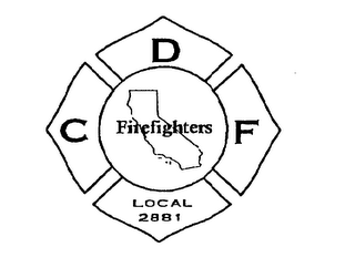 CDF LOCAL 2881 FIREFIGHTERS logo