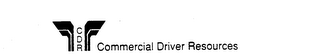 CDR COMMERCIAL DRIVER RESOURCES logo
