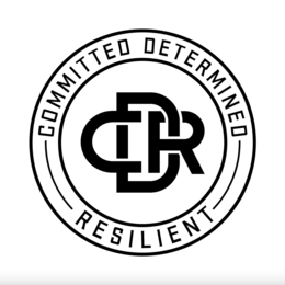 CDR COMMITTED DETERMINED RESILIENT logo