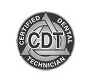 CDT CERTIFIED DENTAL TECHNICIAN logo