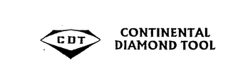 CDT CONTINENTAL DIAMOND TOOL logo