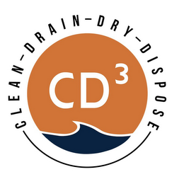 CD³ CLEAN DRAIN DRY DISPOSE logo