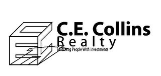 CE C.E.COLLINS REALTY MATCHING PEOPLE WITH INVESTMENTS logo
