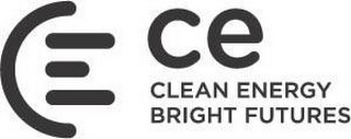 CE CLEAN ENERGY BRIGHT FUTURES logo