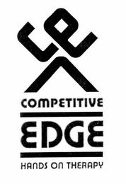 CE COMPETITIVE EDGE HANDS ON THERAPY logo
