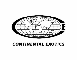 CE CONTINENTAL EXOTICS logo