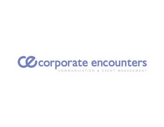 CE CORPORATE ENCOUNTERS COMMUNICATION & EVENT MANAGEMENT logo