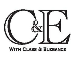 C&E WITH CLASS & ELEGANCE logo