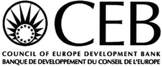 CEB COUNCIL OF EUROPE DEVELOPMENT BANK BANQUE DE DEVELOPPEMENT DU CONSEIL DE L'EUROPE logo