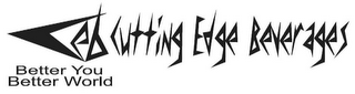 CEB CUTTING EDGE BEVERAGES BETTER YOU BETTER WORLD logo