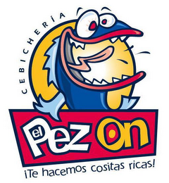 CEBICHERIA EL PEZ ON ¡TE HACEMOS COSITAS RICAS! logo