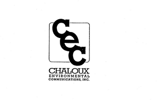 CEC CHALOUX ENVIRONMENTAL COMMUNICATIONS, INC. logo