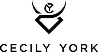 CECILY YORK, CY logo