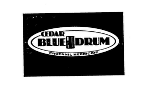 CEDAR BLUE DRUM PROPANIL HERBICIDE logo