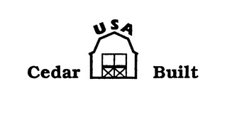 CEDAR BUILT USA logo