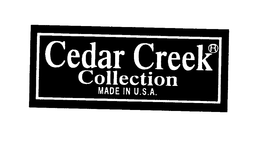 CEDAR CREEK COLLECTION MADE IN U.S.A. logo