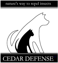 CEDAR DEFENSE NATURE'S WAY TO REPEL INSECTS logo