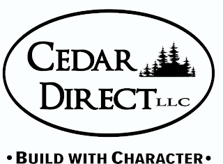 CEDAR DIRECT LLC • BUILD WITH CHARACTER • logo