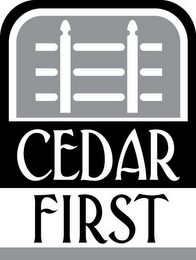 CEDAR FIRST logo