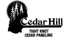CEDAR HILL TIGHT KNOT CEDAR PANELING logo