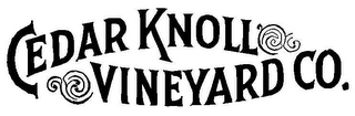 CEDAR KNOLL VINEYARD CO. logo