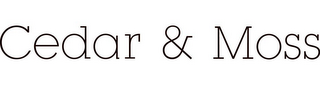 CEDAR & MOSS logo