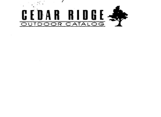 CEDAR RIDGE OUTDOOR CATALOG logo