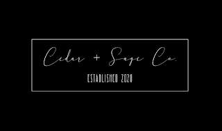 CEDAR + SAGE CO. ESTABLISHED 2020 logo
